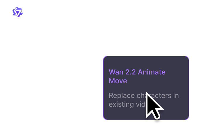 Select the Wan Animate Model
